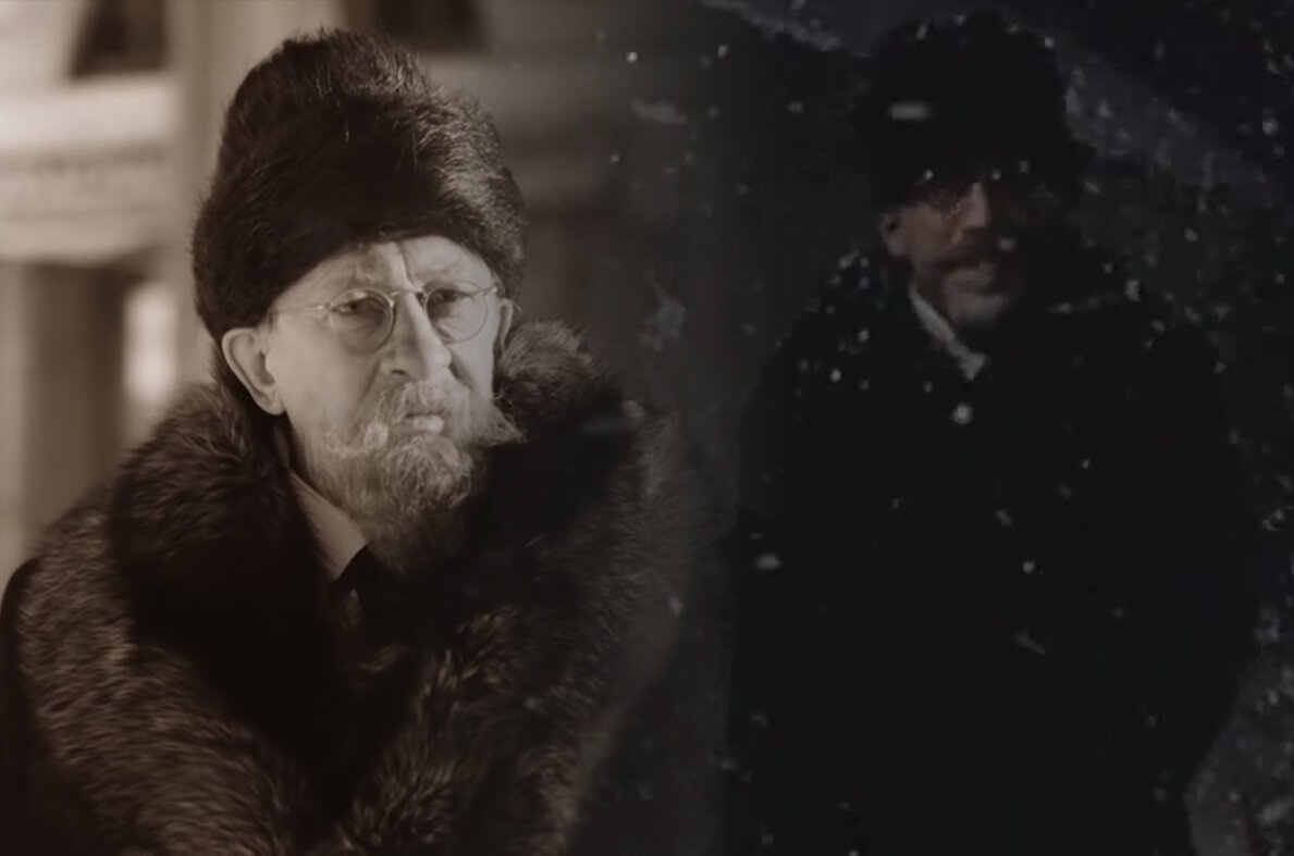 Профессор Преображенский перед знакомством с дворнягой.