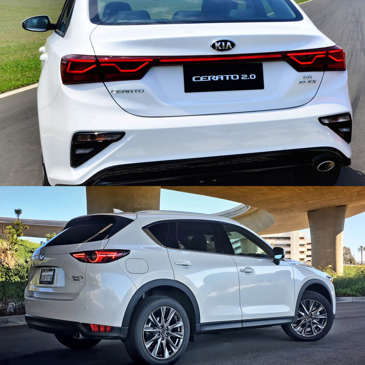 Белый цвет идет обоим авто. Но Церато больше)