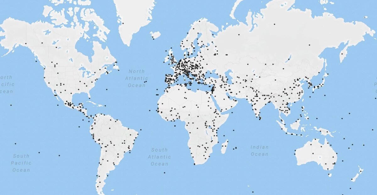 Гугл карта мира с границами государств