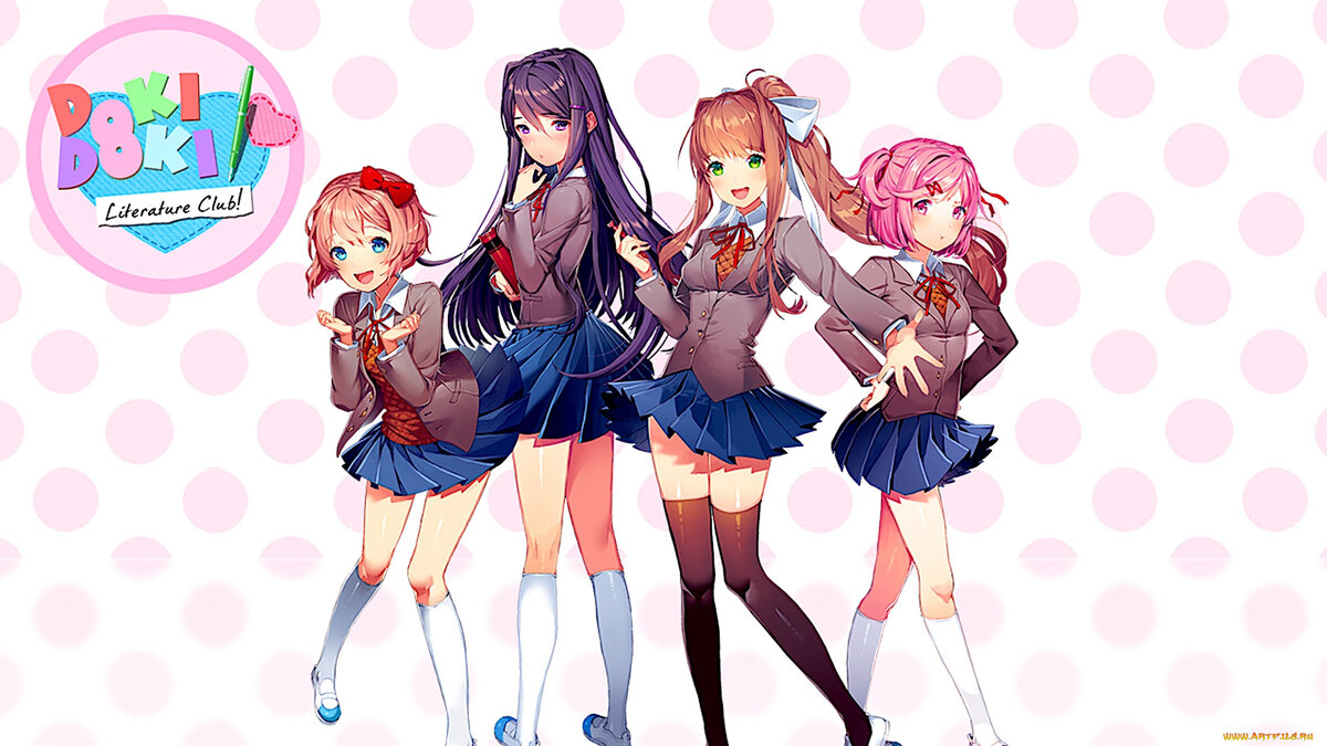 Doki-Doki: Literature Club! (честный обзор) | Обзоры новелл и аниме | Дзен