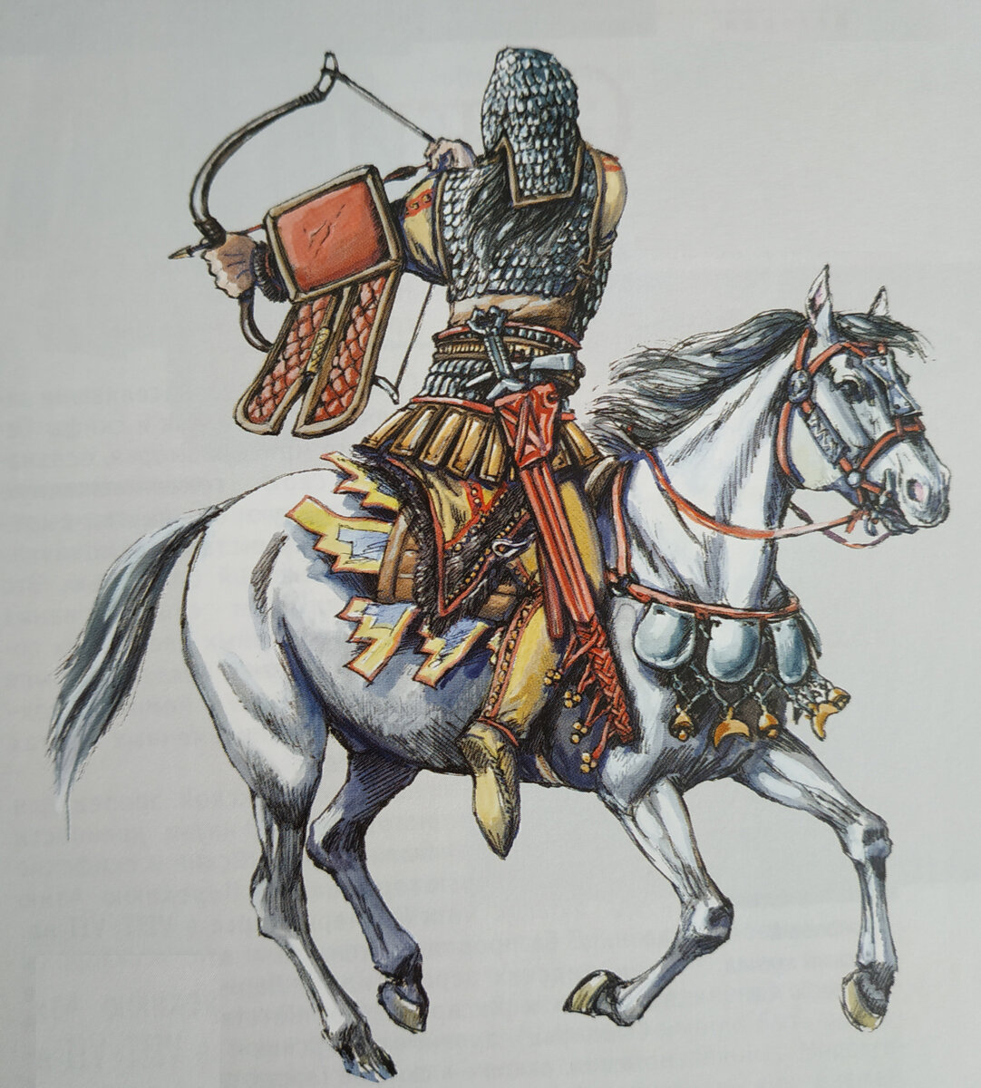 Скифский конный лучник. VII-IV в. до н.э. Реконструкция М.В. Горелика