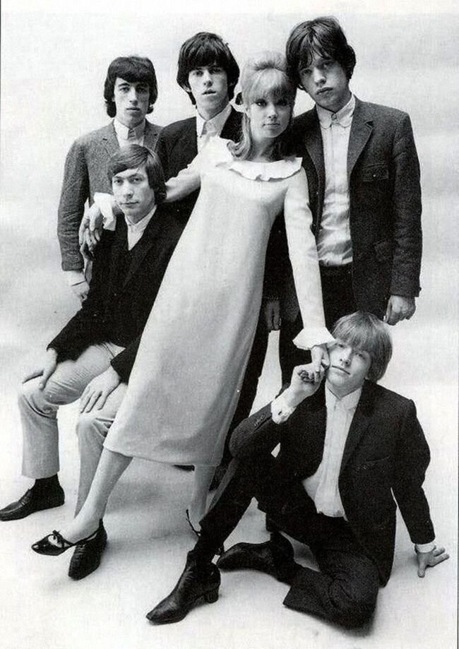 Патти Бойд и группа Rolling Stones, 1964