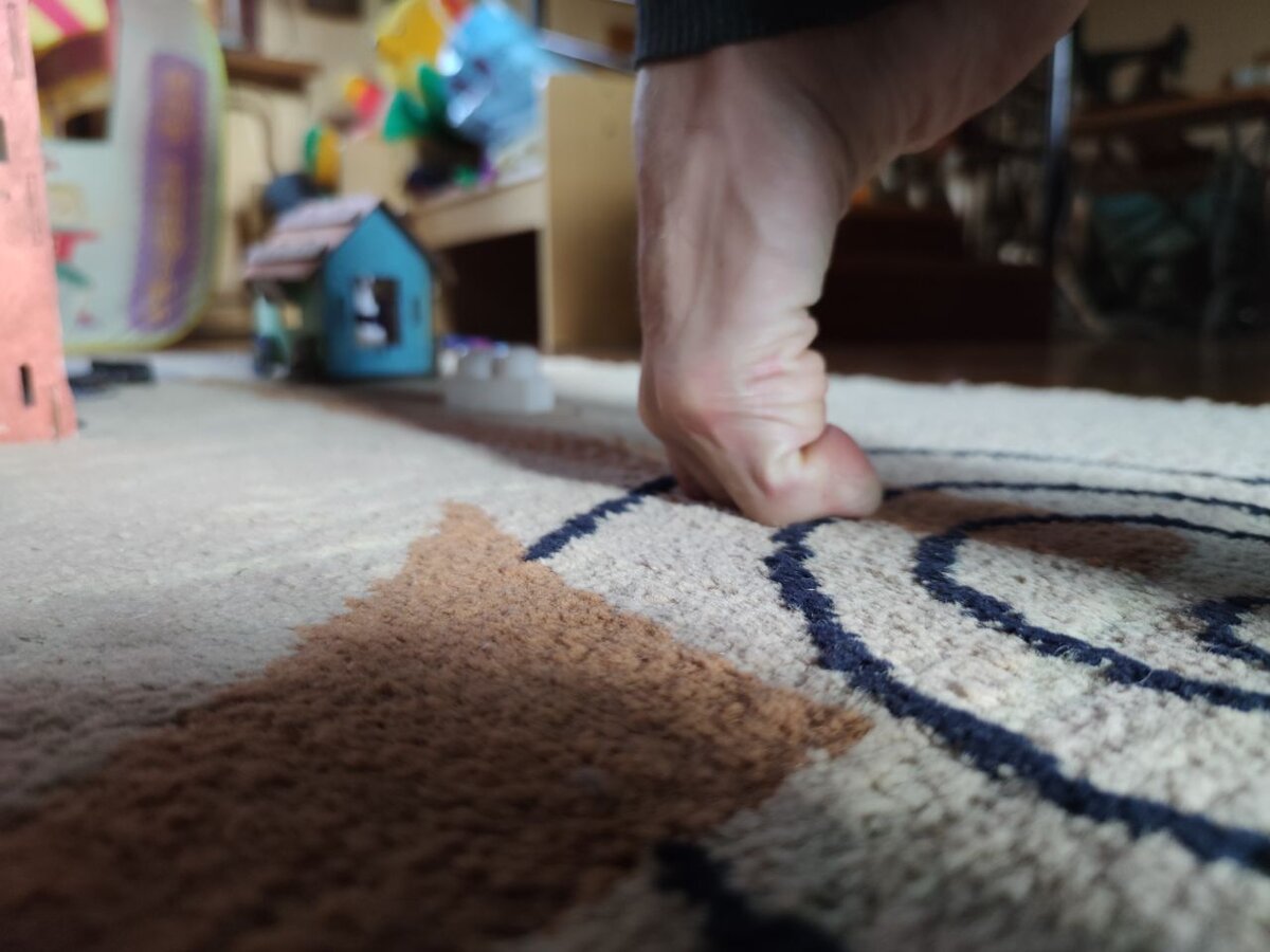 Растяжение стопы на приятной боли первого типа