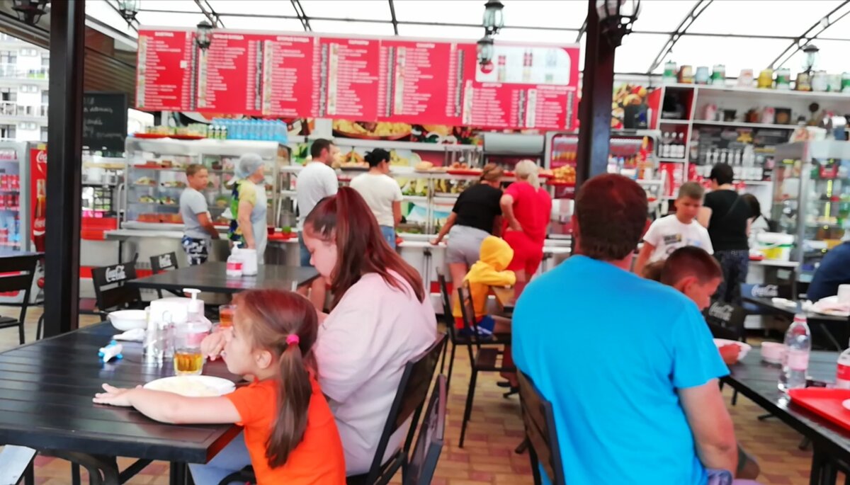 Кафе в Витязево. Фото автора.