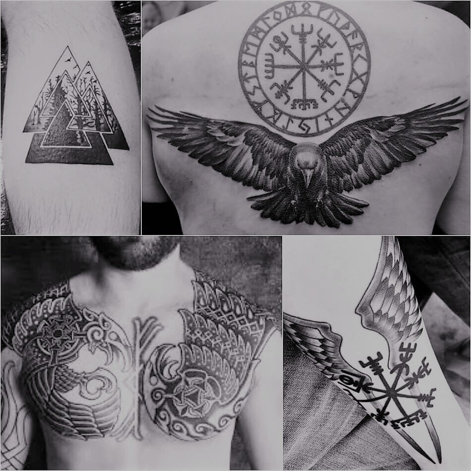 Тату в скандинавском стиле