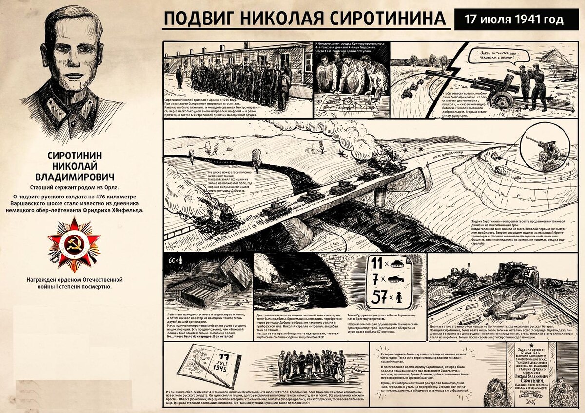                              Подвиг Николая Сиротинина (нажмите для увеличения)