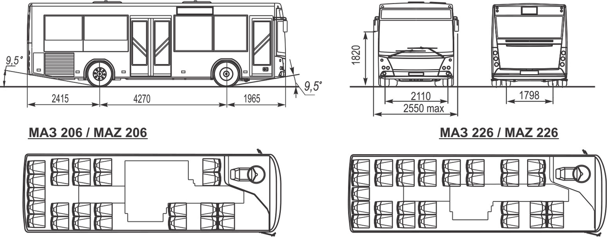 Чертежи автобуса