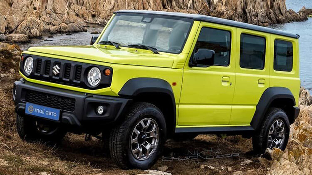 независимый рендер Suzuki Jimny в пятидверной модификации