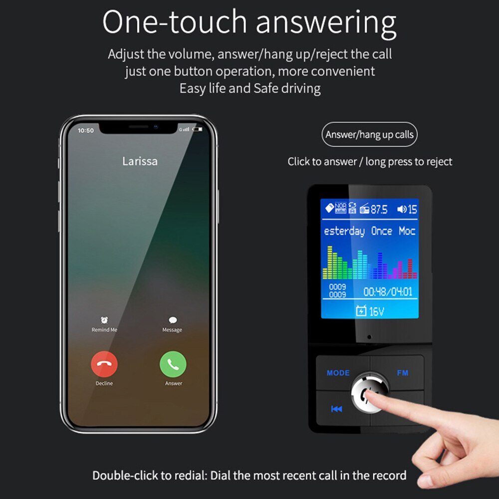 Fm трансмиттер с bluetooth bt9