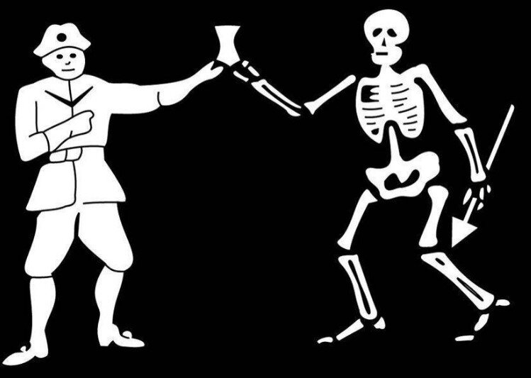 Пиратский флаг Бартоломью Робертса