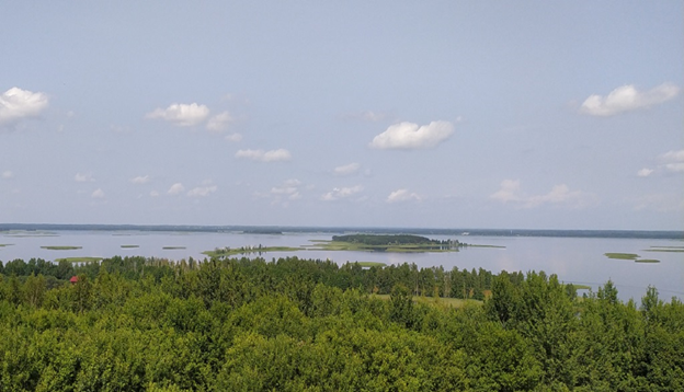 Фото автора со смотровой вышки г. Маяк