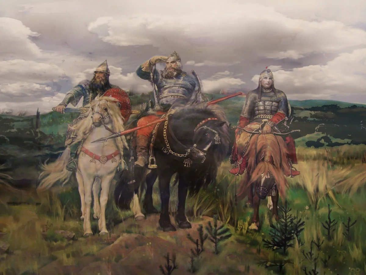 "Три богатыря". В.М.Васнецов