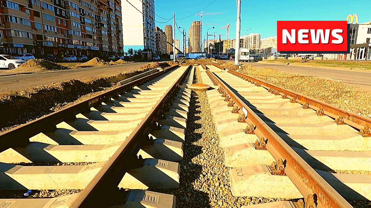 Трамвайная линия на Московской в МК Музыкальный