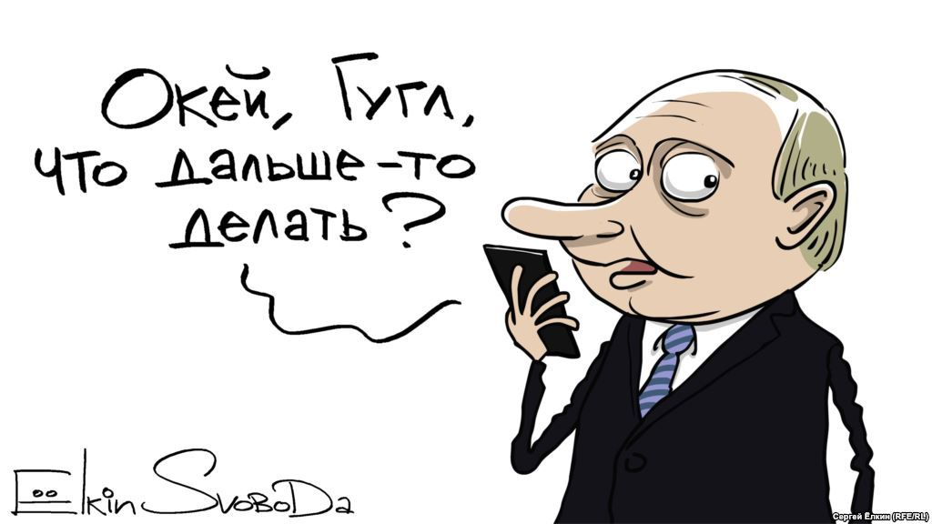 Карикатура Сергея Елкина для Радио Свобода