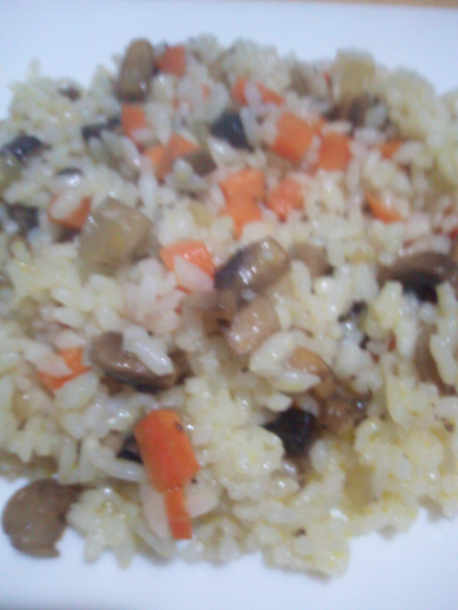 Плов с грибами