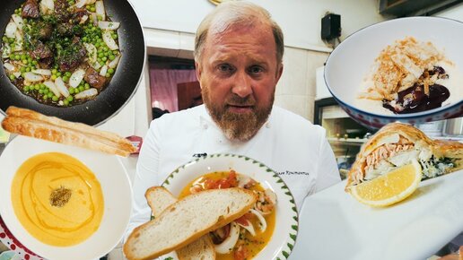 Тыквенный крем суп, пирог с рыбой, жаркое из морепродуктов, мясо в соусе терияки – Рецепты от Ивлева