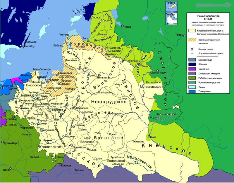 Речи посполитой это польша. Речь Посполитая в 1635. Речь Посполитая Польша 17 веке. Речь Посполитая в 17 веке карта. Речь Посполитая на карте.