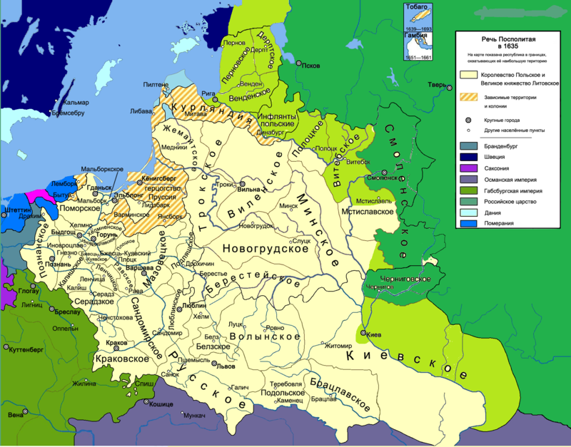 Территория речи посполитой. Речь Посполитая на карте 17 века. Речь Посполитая в 1635. Речь Посполитая карта 17 век. Карта речи Посполитой 17 века.
