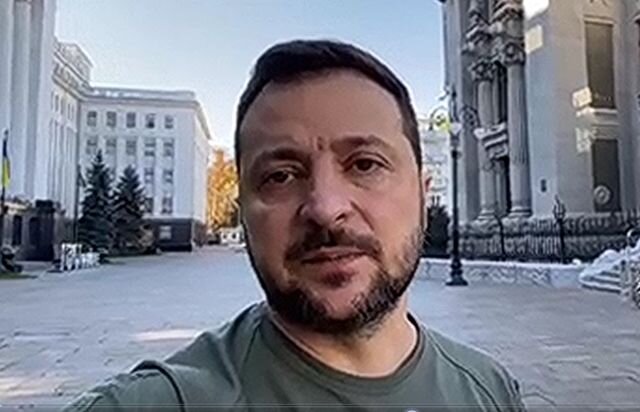    Выступление Зеленского после удара российских ракет по инфраструктуре на Украине Цитата из видео