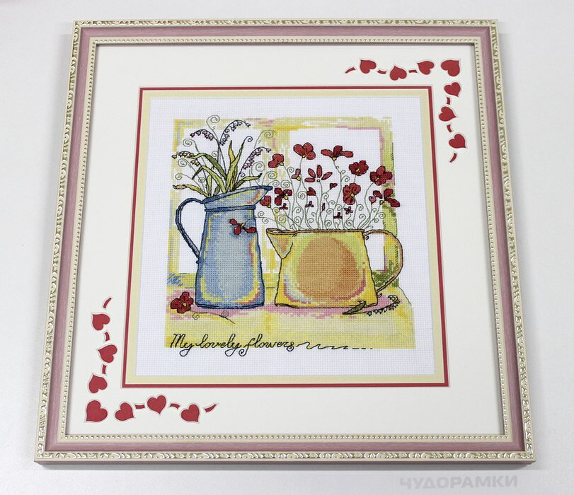 Вот пример такого недорогого набора из магазина. Но оформлено уже в багетке. 