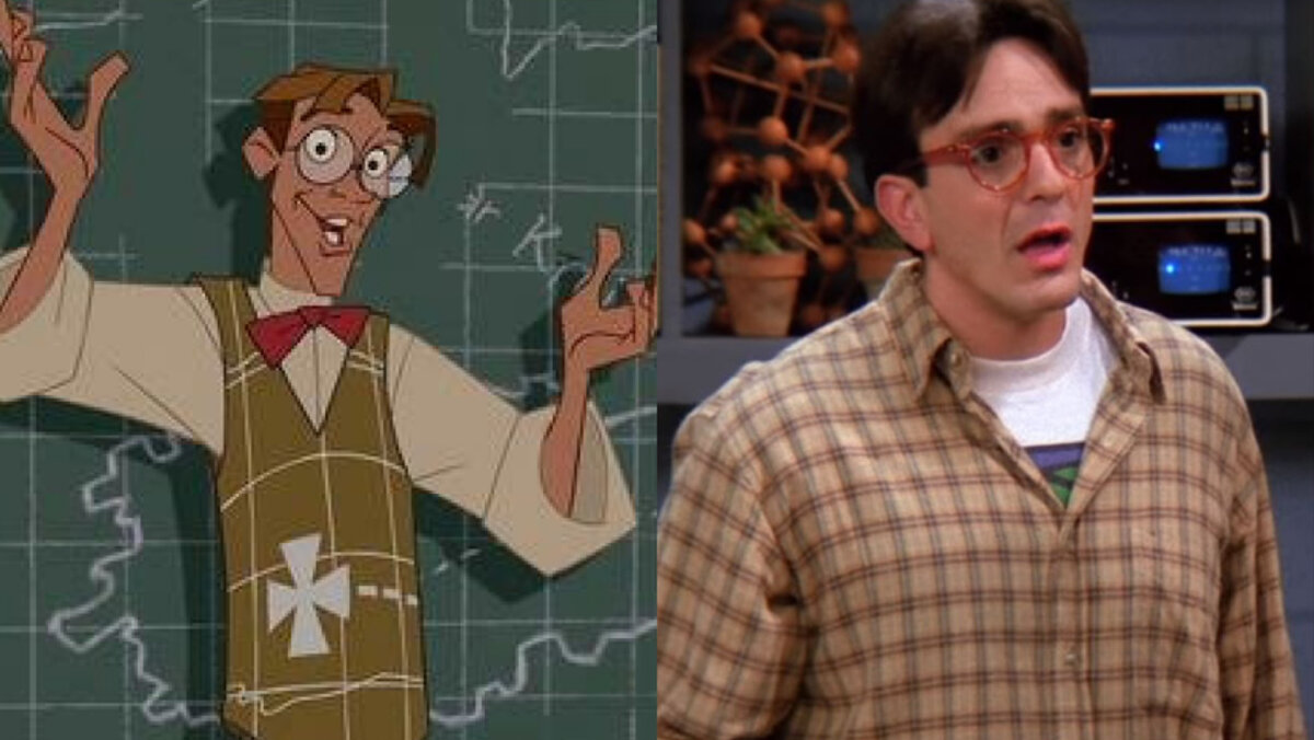 кадр из мультфильма «Атлантида: Затерянный мир» (2001), кадр из сериала «Друзья» (1994-2004)