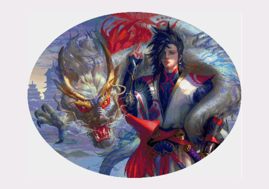 скрин образца вышивки с программы