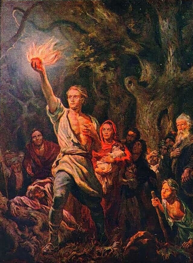 Фото из общедоступной сети Интернет. И.М. Тоидзе "Легенда о Данко"