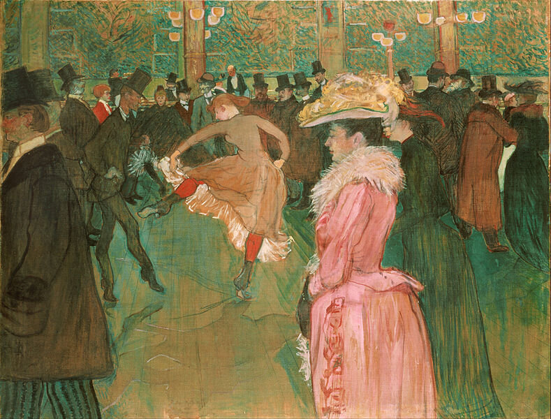 "Танец в "Мулен Руж", 1890 (Анри де Тулуз-Лотрек)