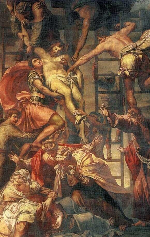 Копия картины "Снятие с креста" Даниэле да Вольтерра(оригинал находится в Риме)  1837г. Холст, масло, 340 х 231
Государственный Русский музей