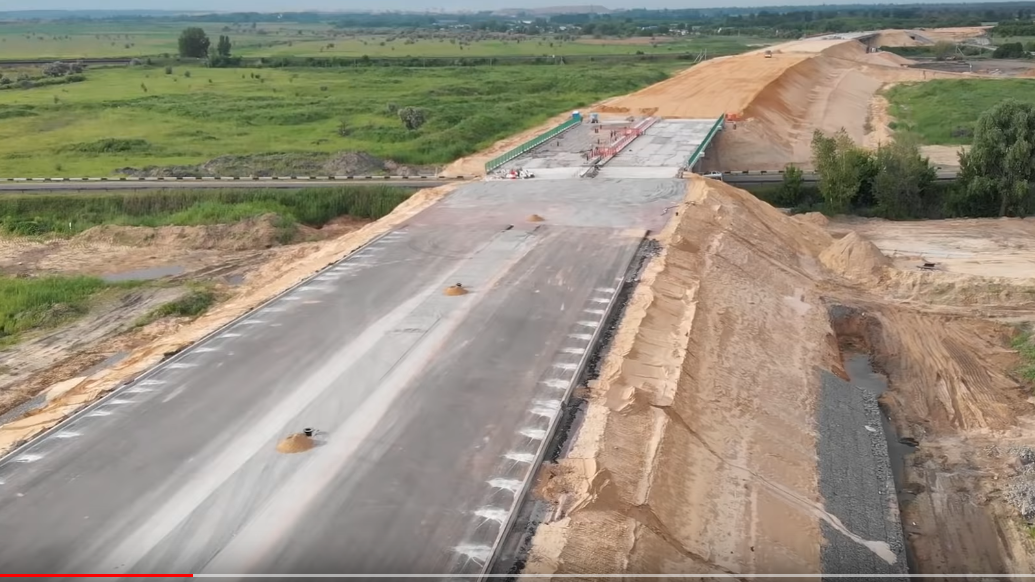 Строительство обхода Лосево Павлоск на трассе М-4