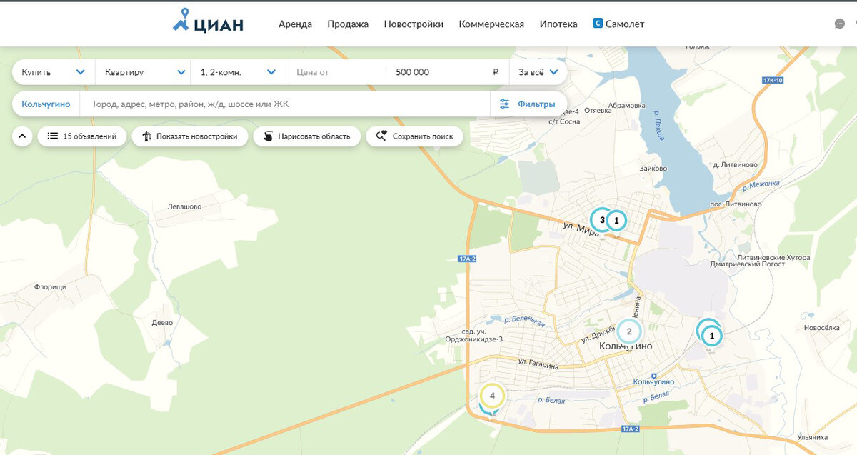 цена до 500 тысяч