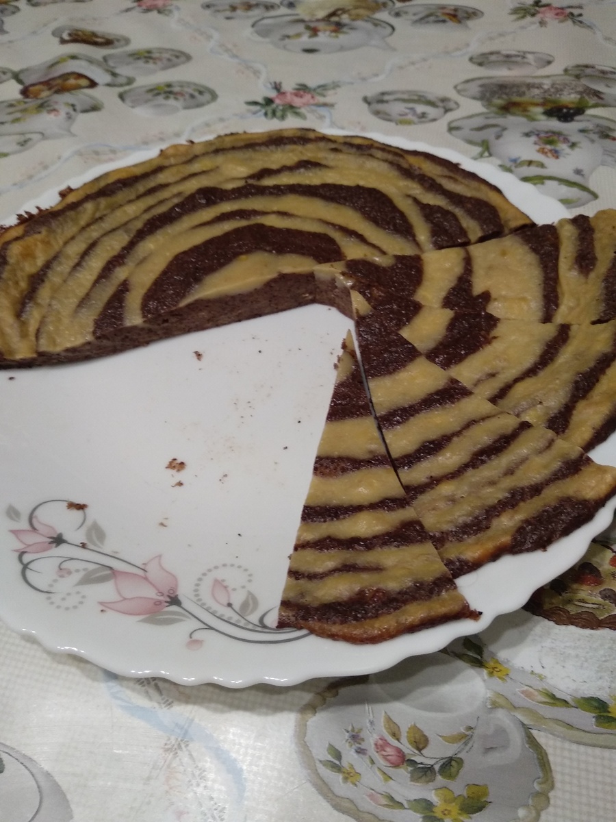 Аля пирог Зебра. Но тот вкуснее