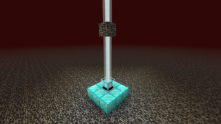 Луч маяка через бедрок.