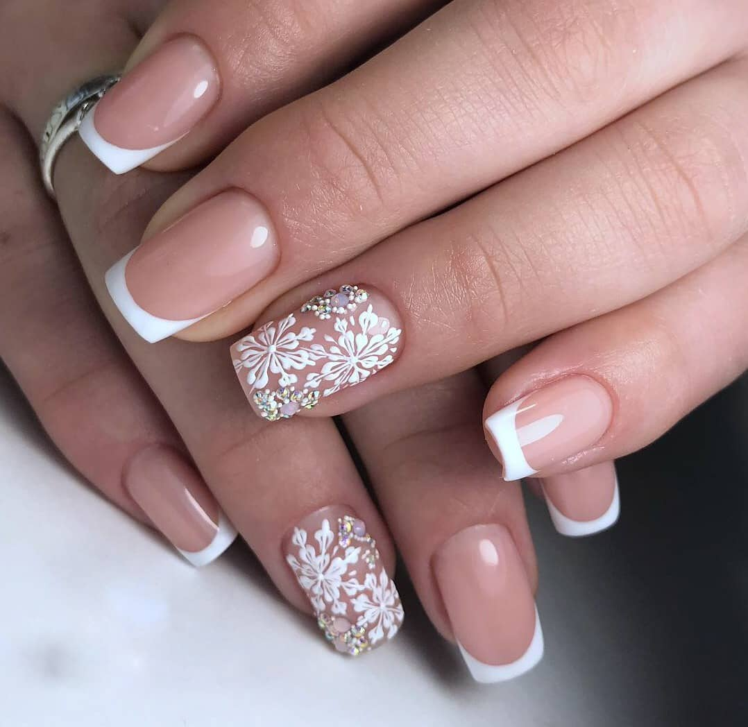 Красивые ногти со стразами - 20Nails