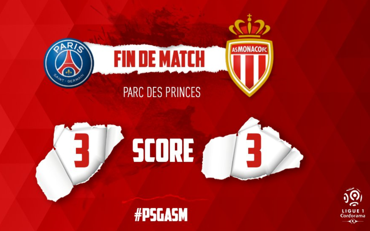 12 янв., ПСЖ-Монако 3:3