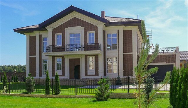 Фасад из штукатурки