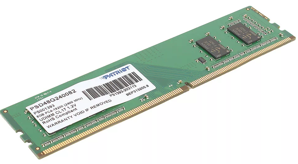 Модуль памяти PATRIOT PSD44G240082 DDR4 - 4Гб 2400, DIMM, Ret