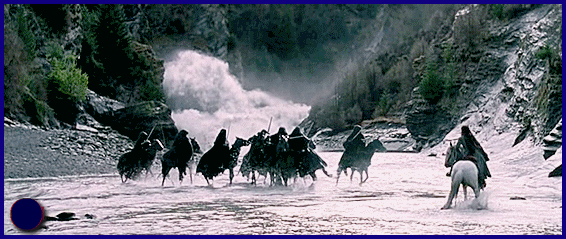 Назгулы. Кадры из фильма "Властелин Колец"