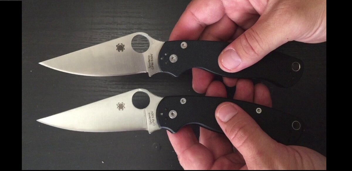 Реплика и оригинал Spyderco Paramilitary 2 (попробуйте определить оригинал!?) Разница в цене почти в 10 раз. А нужна ли человеку именно эта модель реплики или оригинала - ответить он не может. Оригинал сверху.