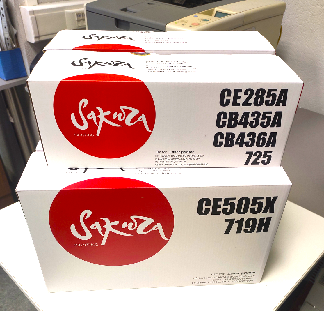 Картриджи Sacura, готовые к тестированию