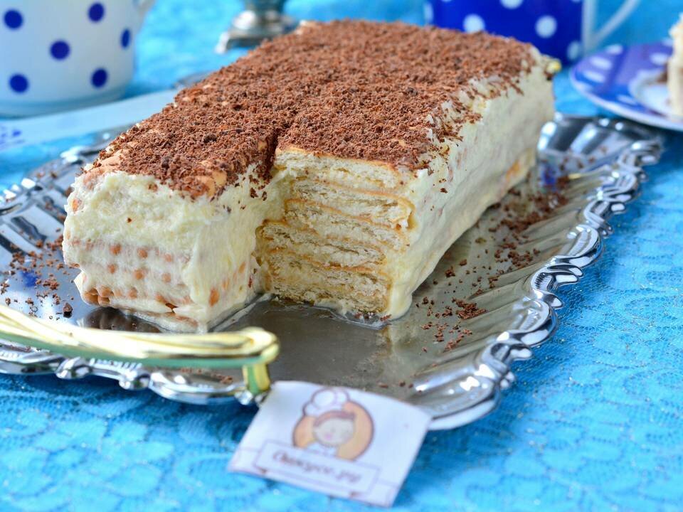 торт из печенья