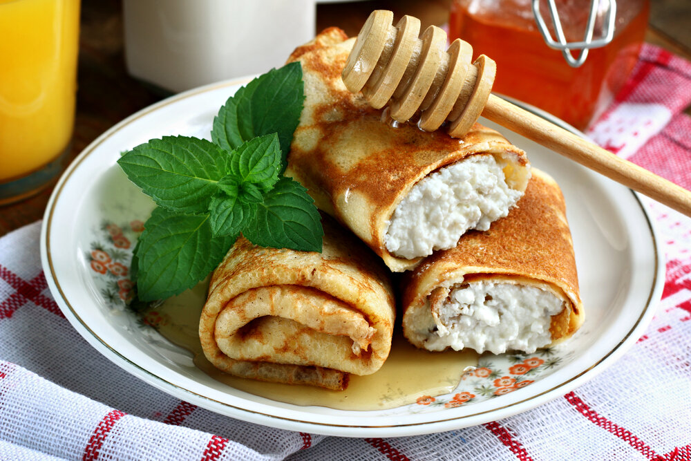 Блинчики с тремя начинками