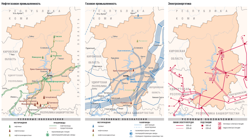 Карта промышленности пермского края