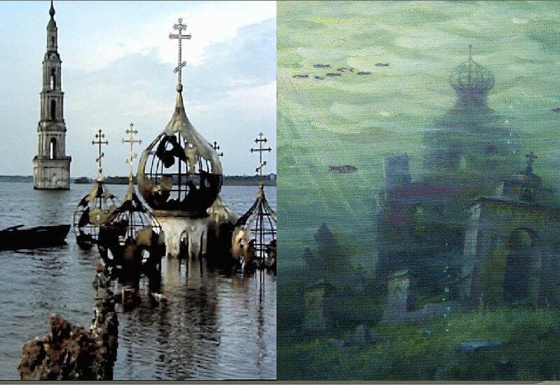 Затопленный собор. Фото из свободного доступа.