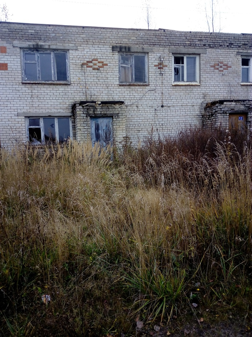 Запущенный дом стоит пустой, хозяевам не нужен. Тоже можно бы продать,пока еще можно восстановить, но никто не хочет этим заниматься.