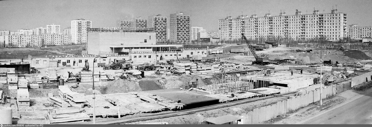 Строительство станции "Медведково", 1976.