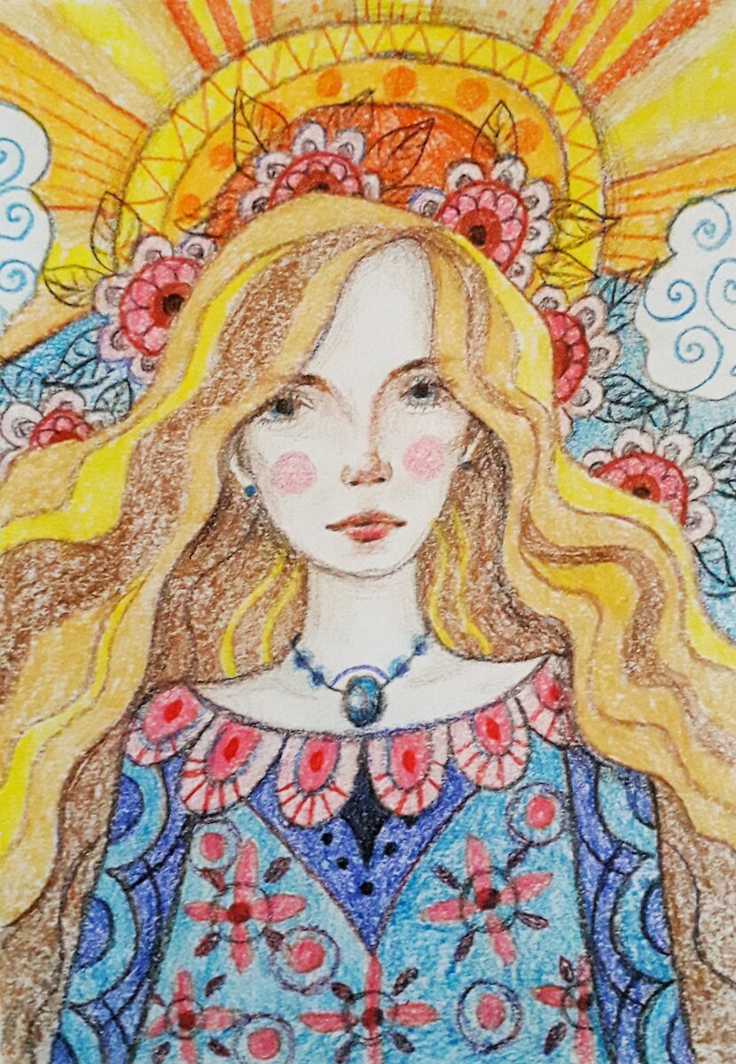 Бабушкиных фотографий у меня к сожалению не осталось. Так что просто моя картинка, моего авторства))