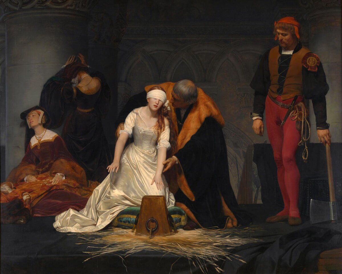 Казнь Джейн Грей. Поль Деларош, 1833 год. Источник: «Дилетант»