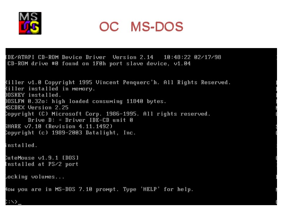 Мс осу. Операционной системы MS-dos. MS dos Операционная система. Приставка MS dos. Dos - дисковая Операционная система.