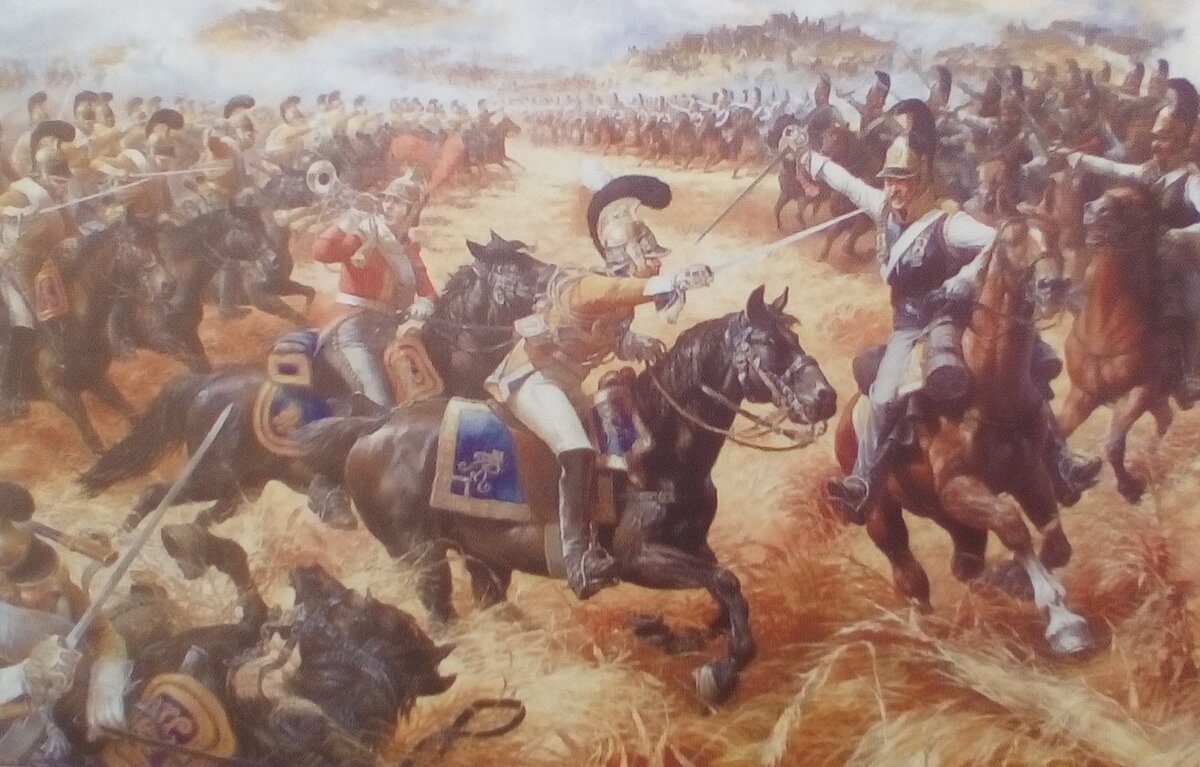 Эпизод Бородинского сражения "Бой во ржи", в котором сошлась русская и французская тяжелая кавалерия